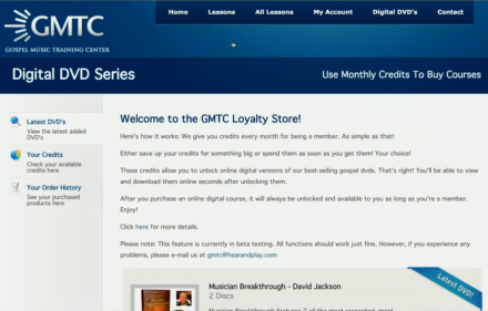 gmtc loyalty store where you can buy products with your points